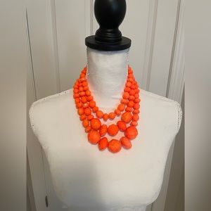 Kate Spade orange statement necklace
